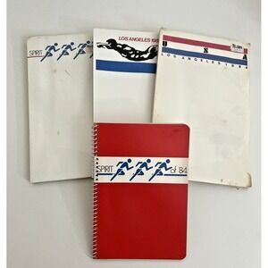 Vintage 1984 LA Olympic Inspired Games Blank Note Pad Lot NEW! (Set of 4)